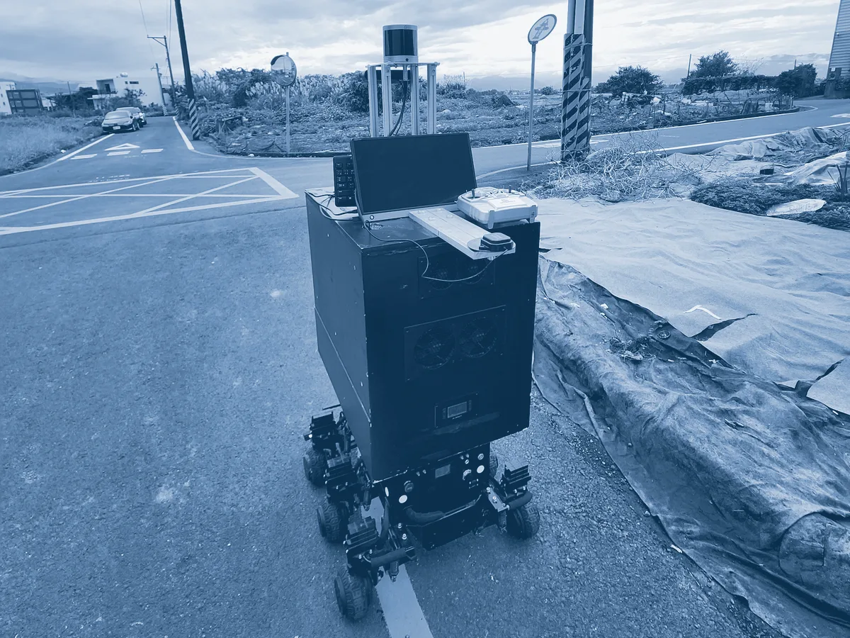 S1S2's ground rover on a test road